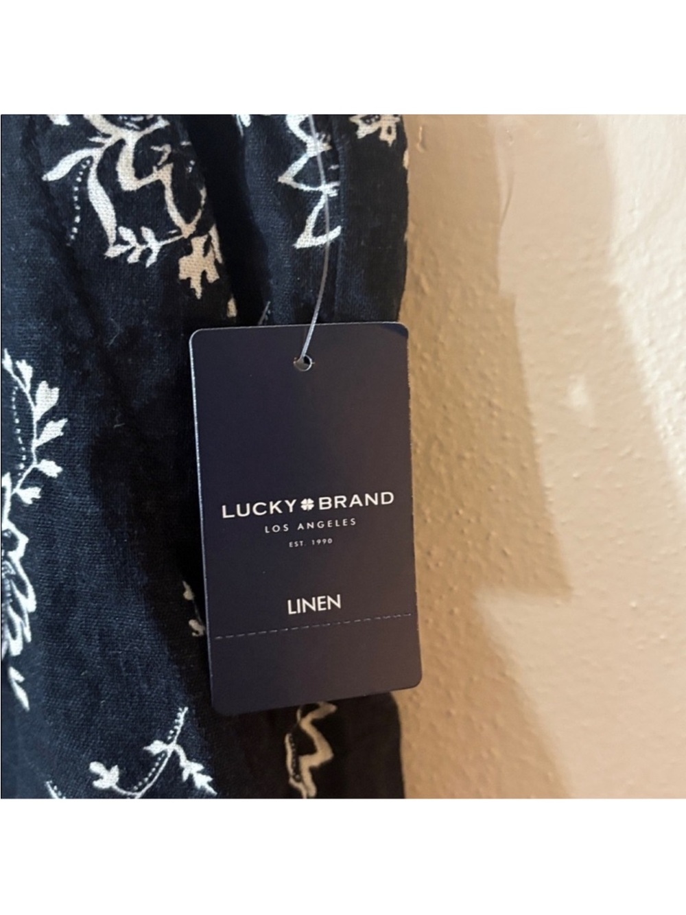Lucky Brand Black Floral Drawstring Shorts - Picture 2 of 4